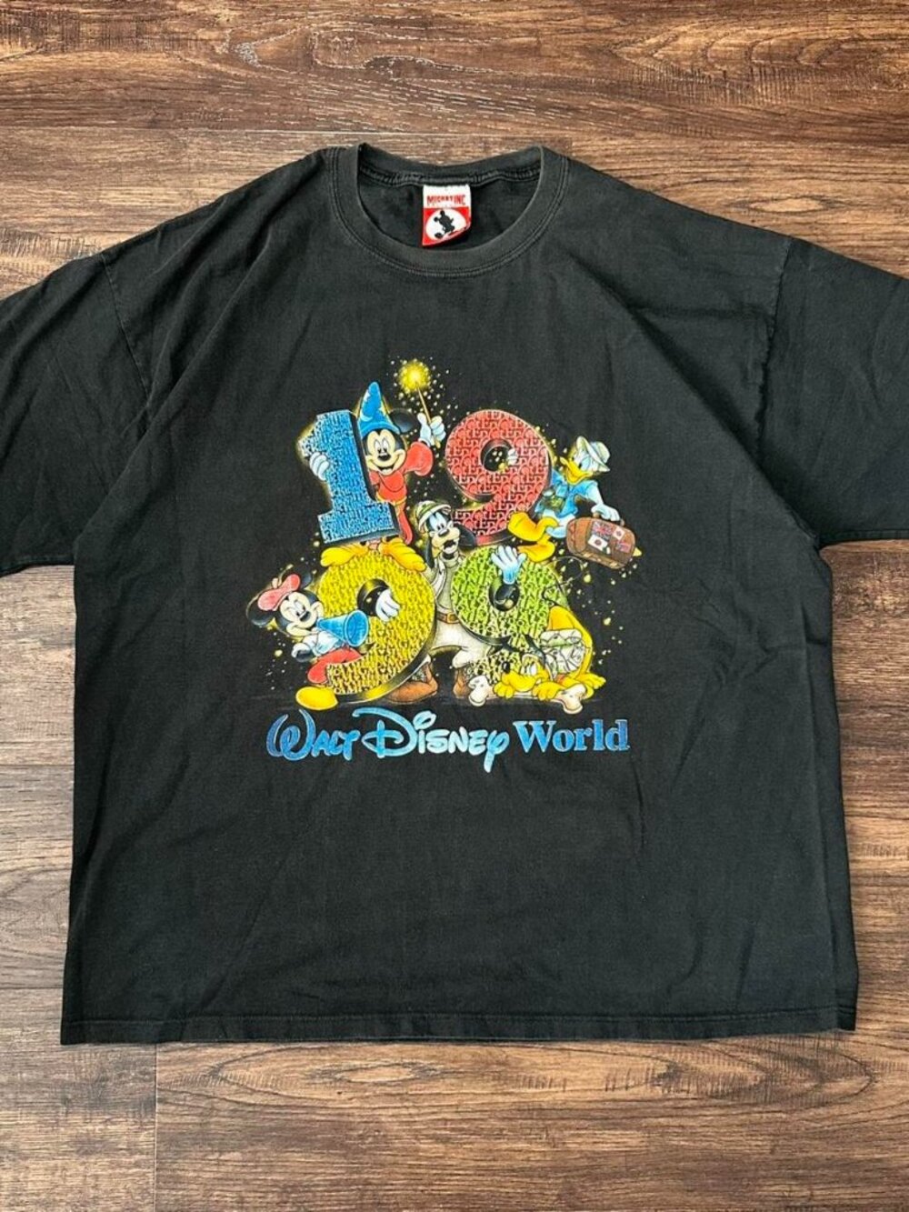 DISNEY WORLD 1999 ANNIVERSARY TEE BLACK XL